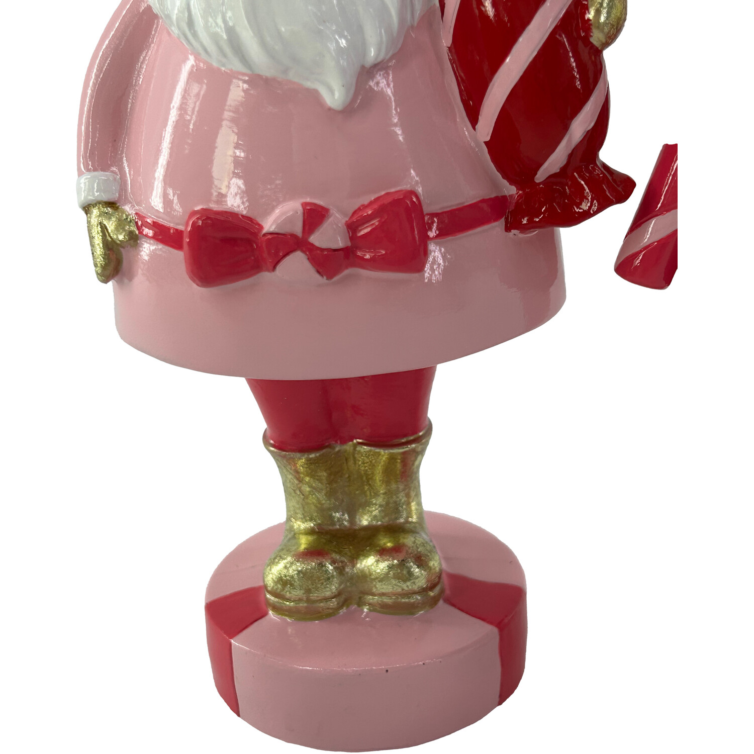 Scrumptious Red and Pink Santa Standing Decoration Image 4