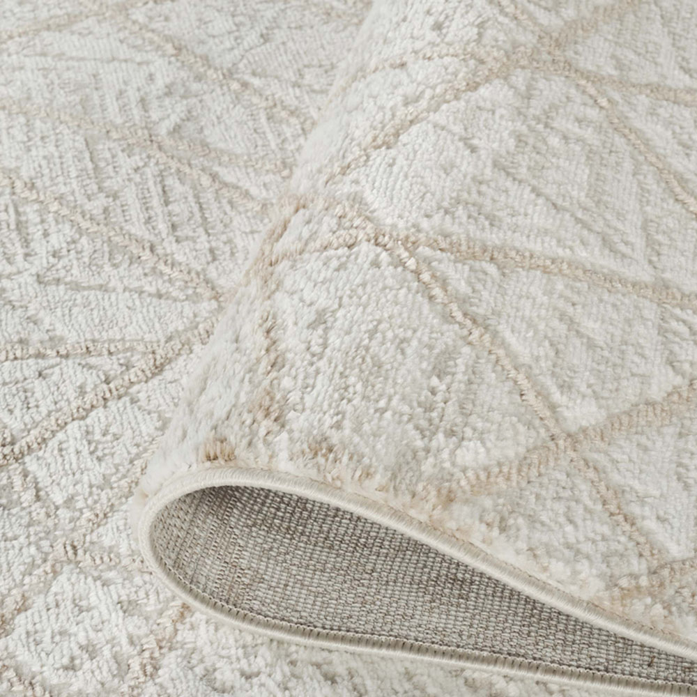 Desire Rugs Perla Beige Modern Abstract Linear Axis Design Rug 60 x 220cm Image 4