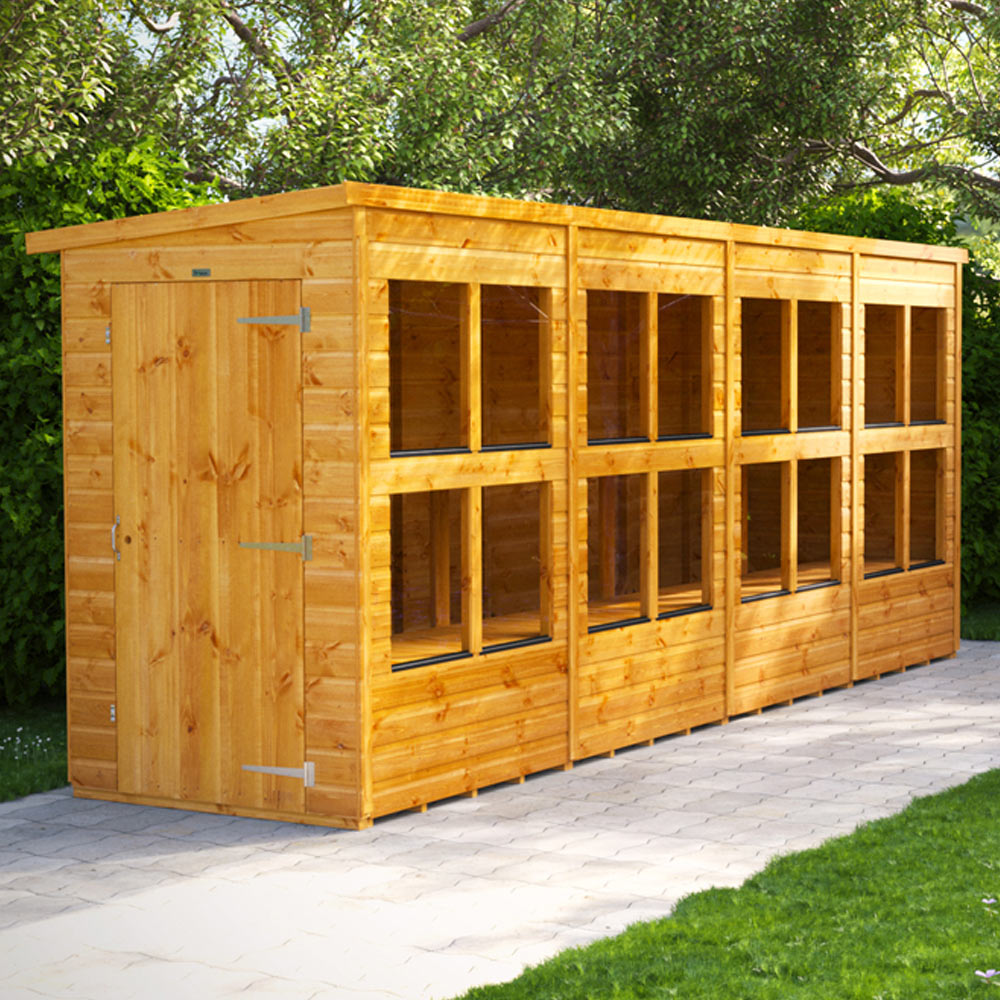 Power 16 x 4ft Pent Potting Shed Image 2