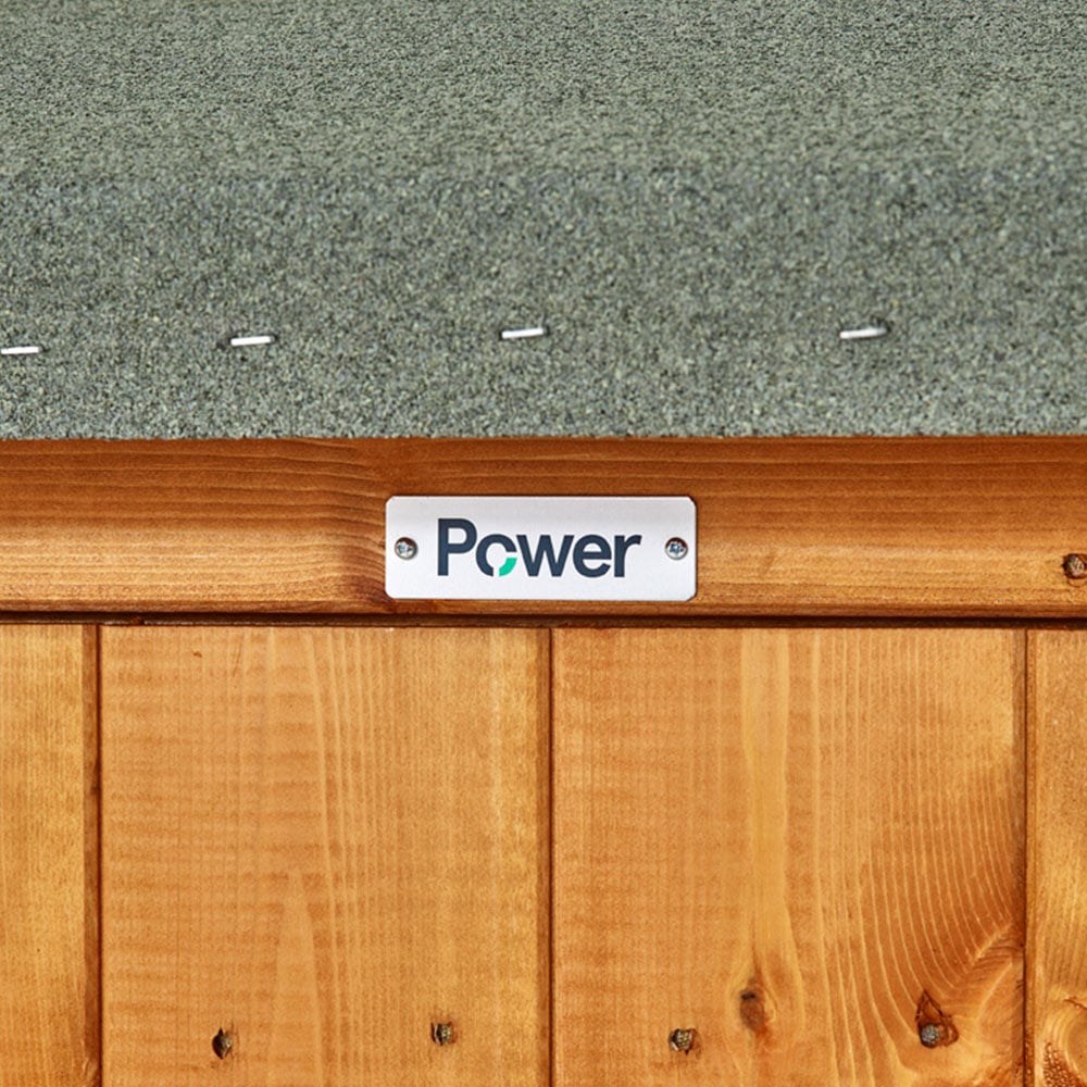 Power Sheds 14 x 10ft Double Door Apex Wooden Shed with Window Image 3