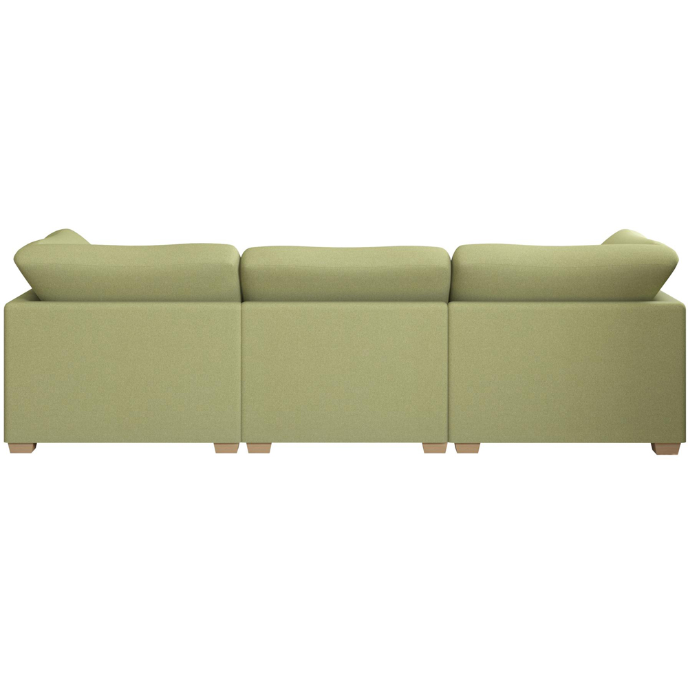 Nestle 5 Seater Olive Venice Fixed Back U-Shape Sofa Image 5