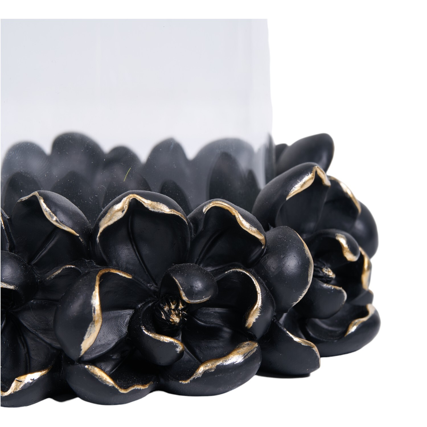 Black Magnolia Candle Holder Image 3