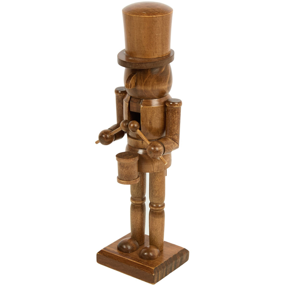 Wooden Chestnut Nutcracker Brown Image 4