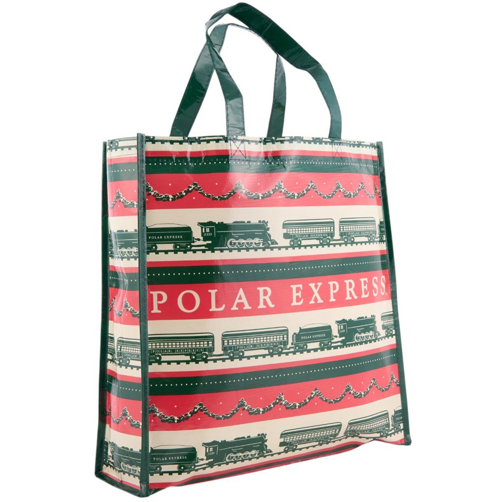 Assorted Polar Express Shopper Bag Blue or Red Image 3