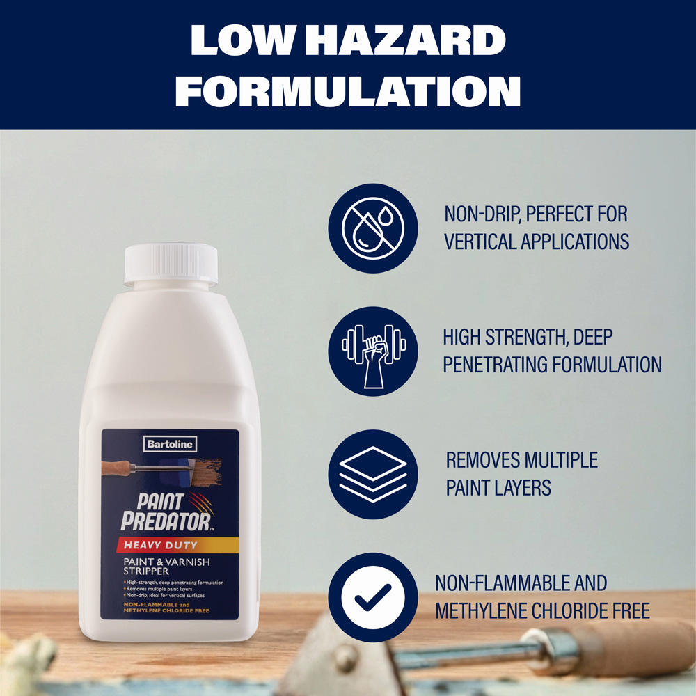 Bartoline Predator Heavy Duty Paint Stripper 500ml Image 3