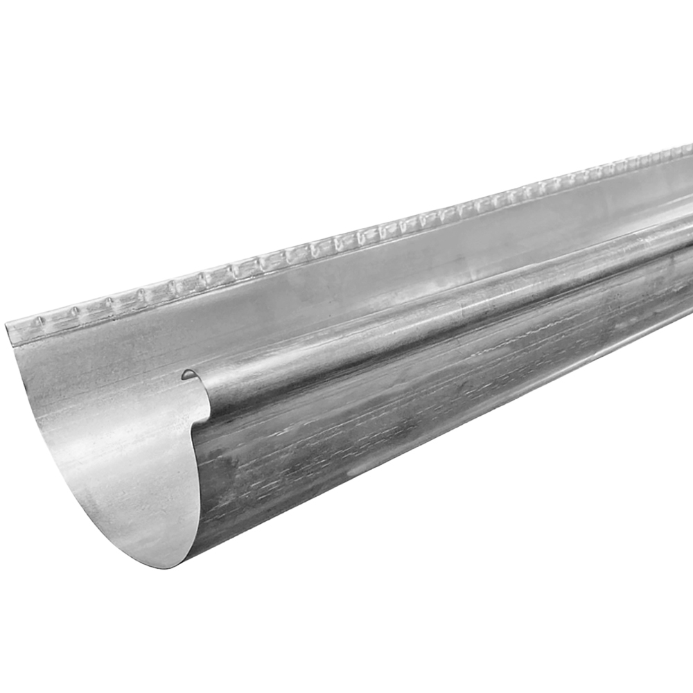 Metal Gutta Half Round Zinc Gutter 125 x 76mm 5 Pack Image 3