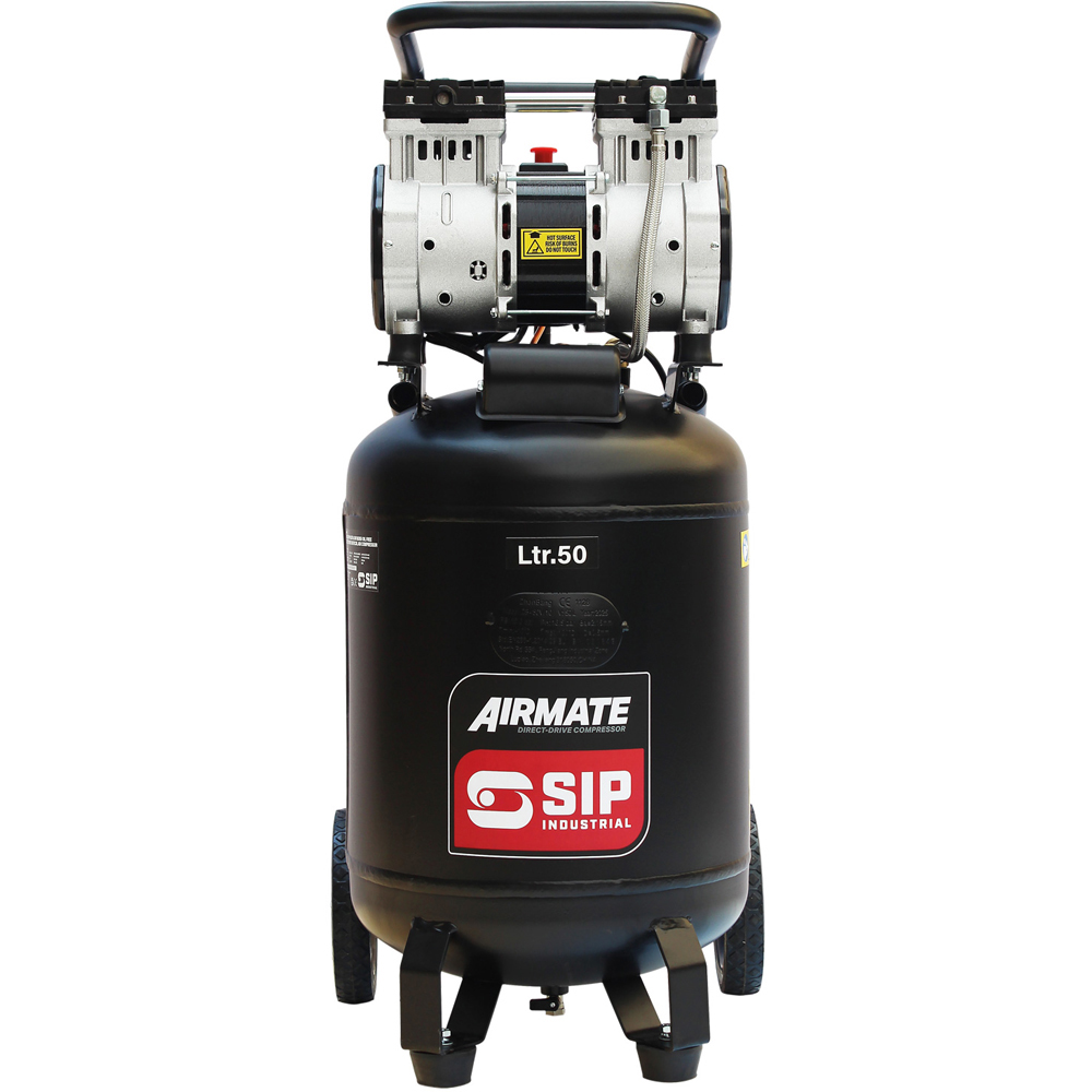 SIP 05483 2hp 50L Low Noise Oil Free Vertical Direct Drive Compressor Image 3