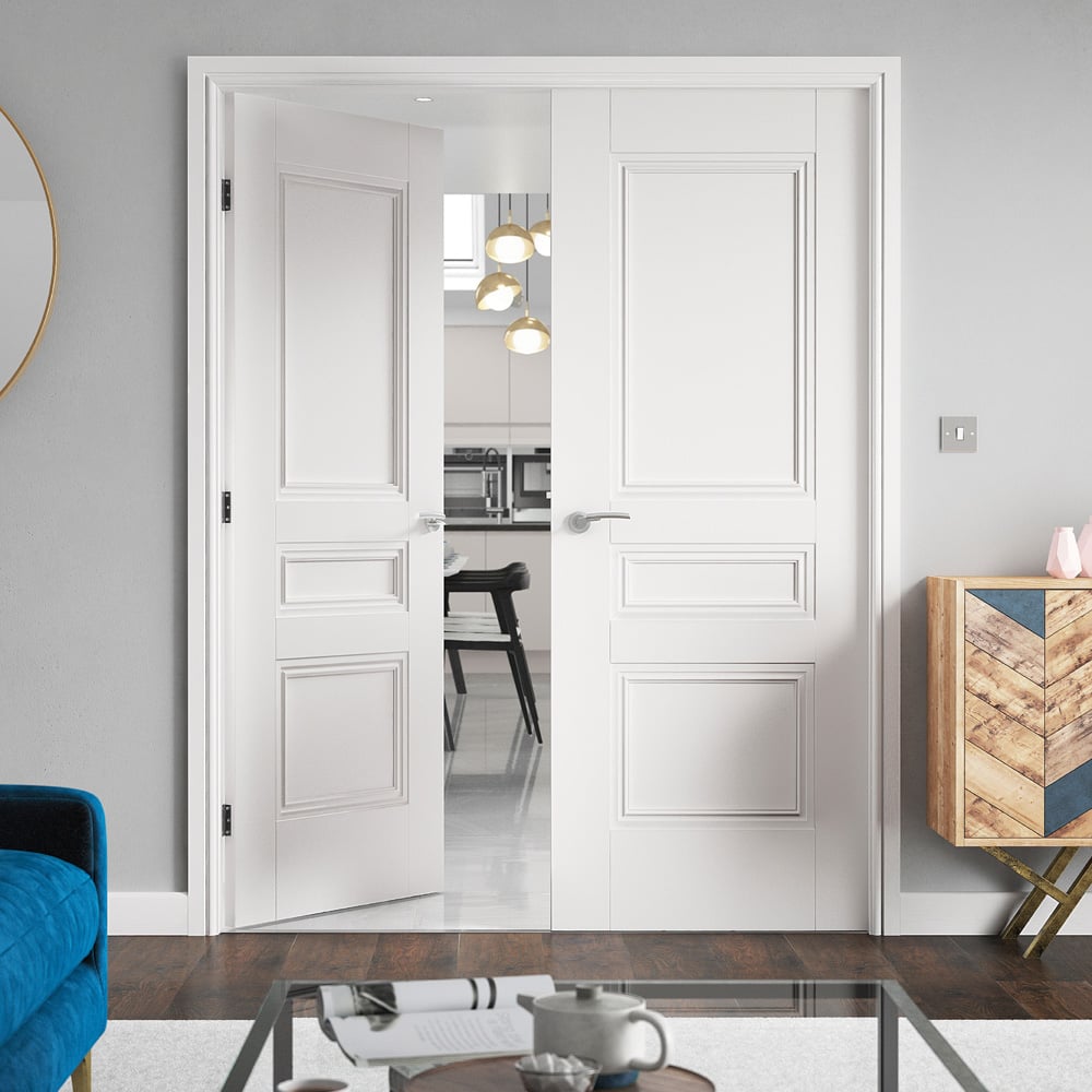 JB Kind Osborne White Primed Internal Door 1981 x 610mm Image 2