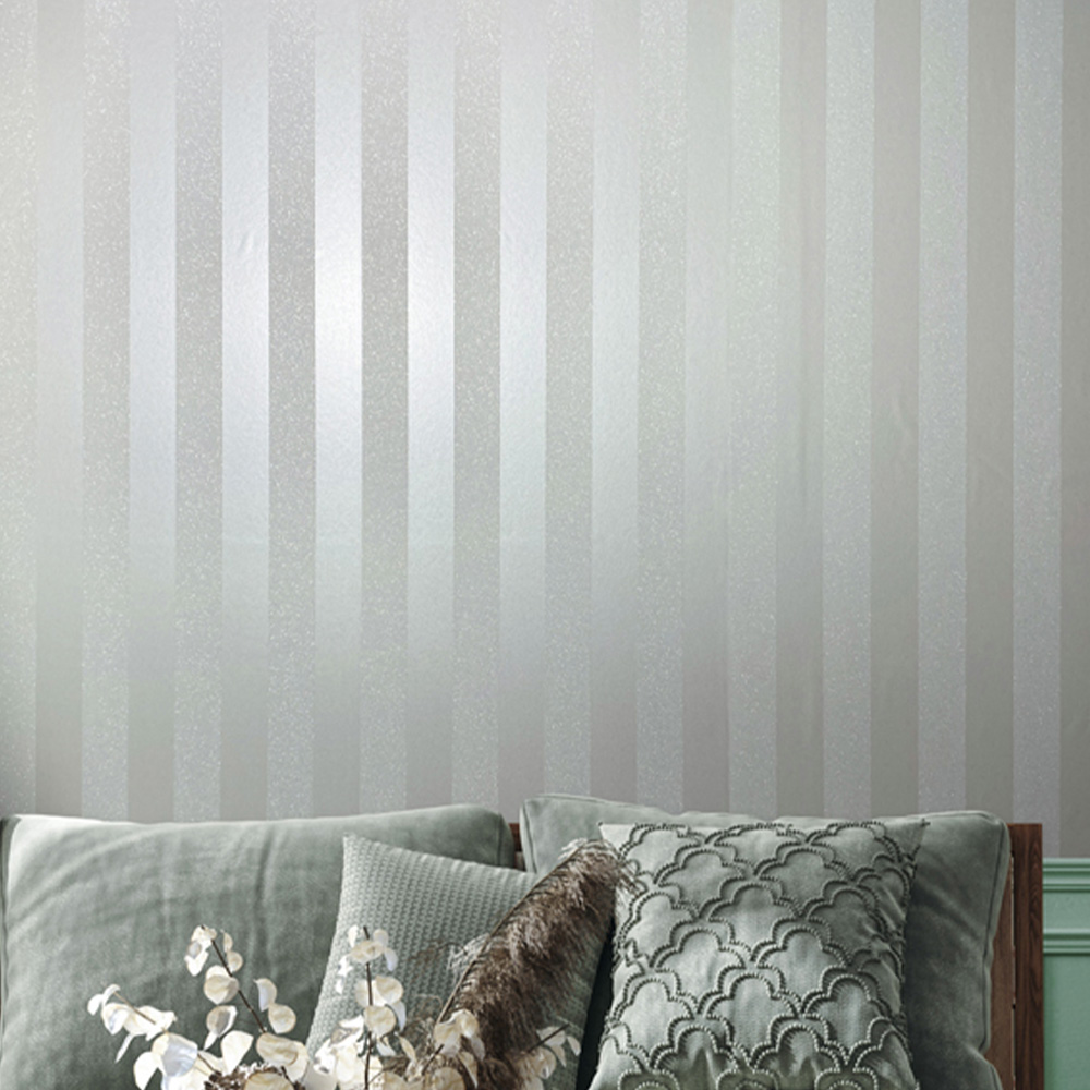 Galerie Industrial Effects Striped White Wallpaper Image 3
