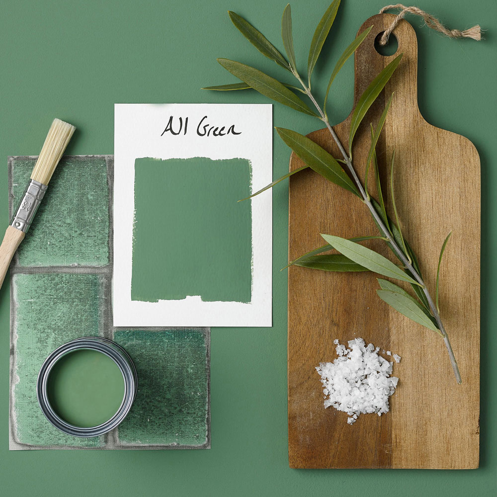 Rust-Oleum Kitchen Cupboard All Green Washable Satin Paint 750ml Image 4