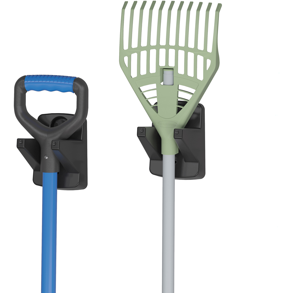 Suncast 2 Piece Single Hook Long Handle Tool Hanger Set Image 5