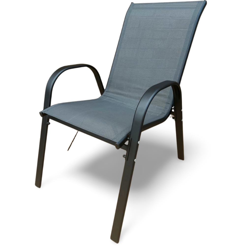 Outdoor Living Set of 2 Stacking Garden Dining Chair Image 3