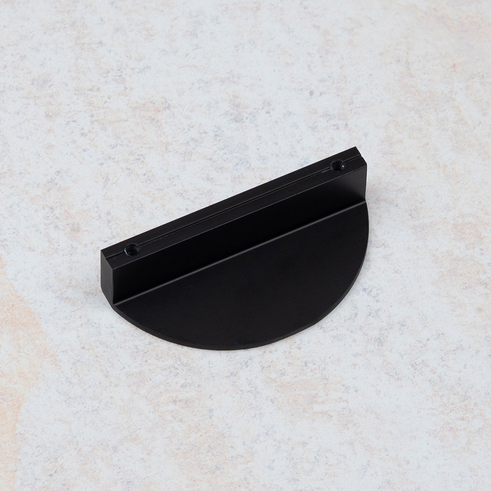 Handle & Home Matt Black Half Moon Handle 64mm Image 6