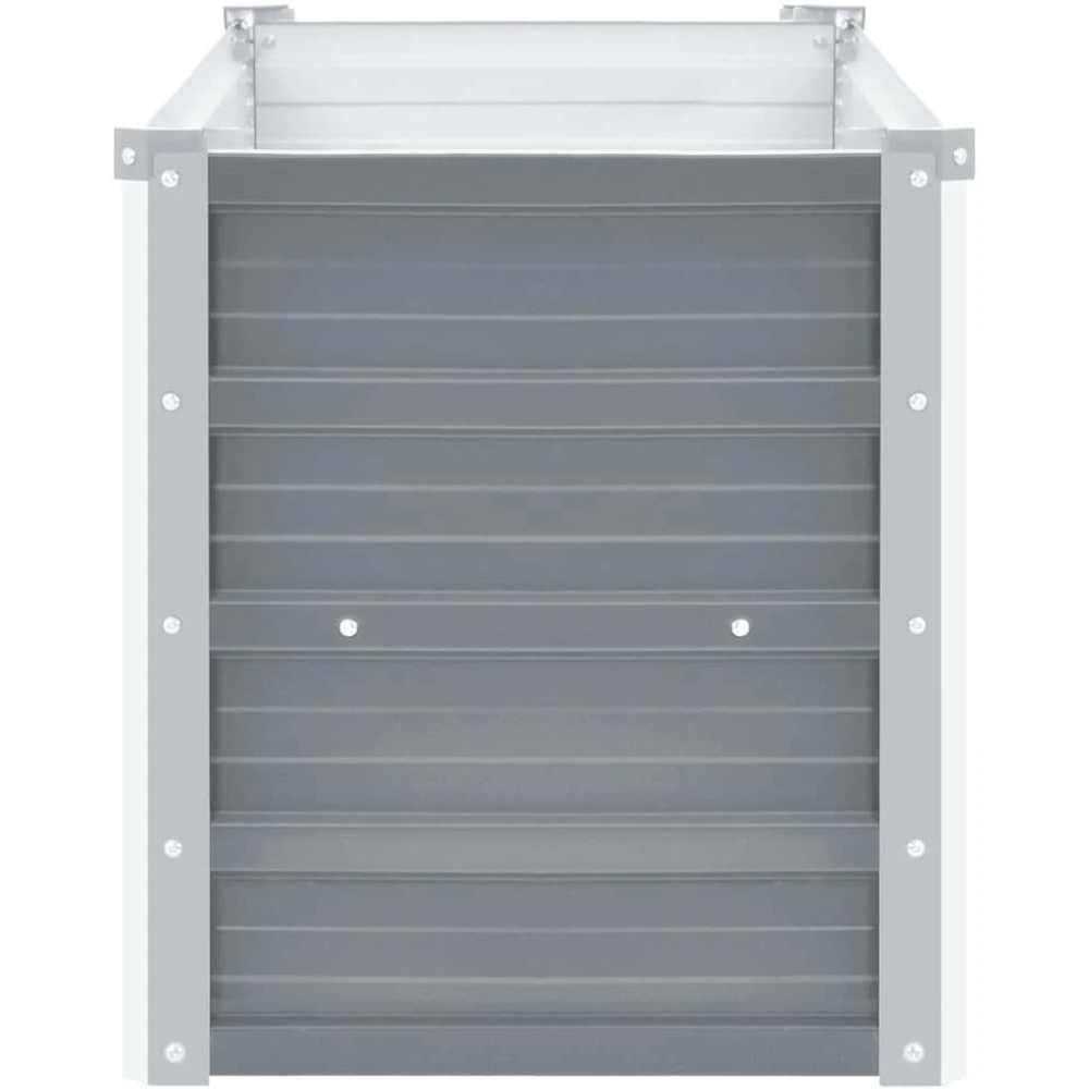 Walplus Grey Galvanised Steel Raised Bed 160 x 40 x 45cm Image 4