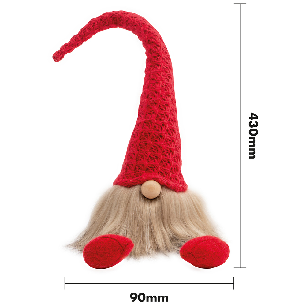 St Helens Red Gonk Christmas Decoration 43cm Image 6