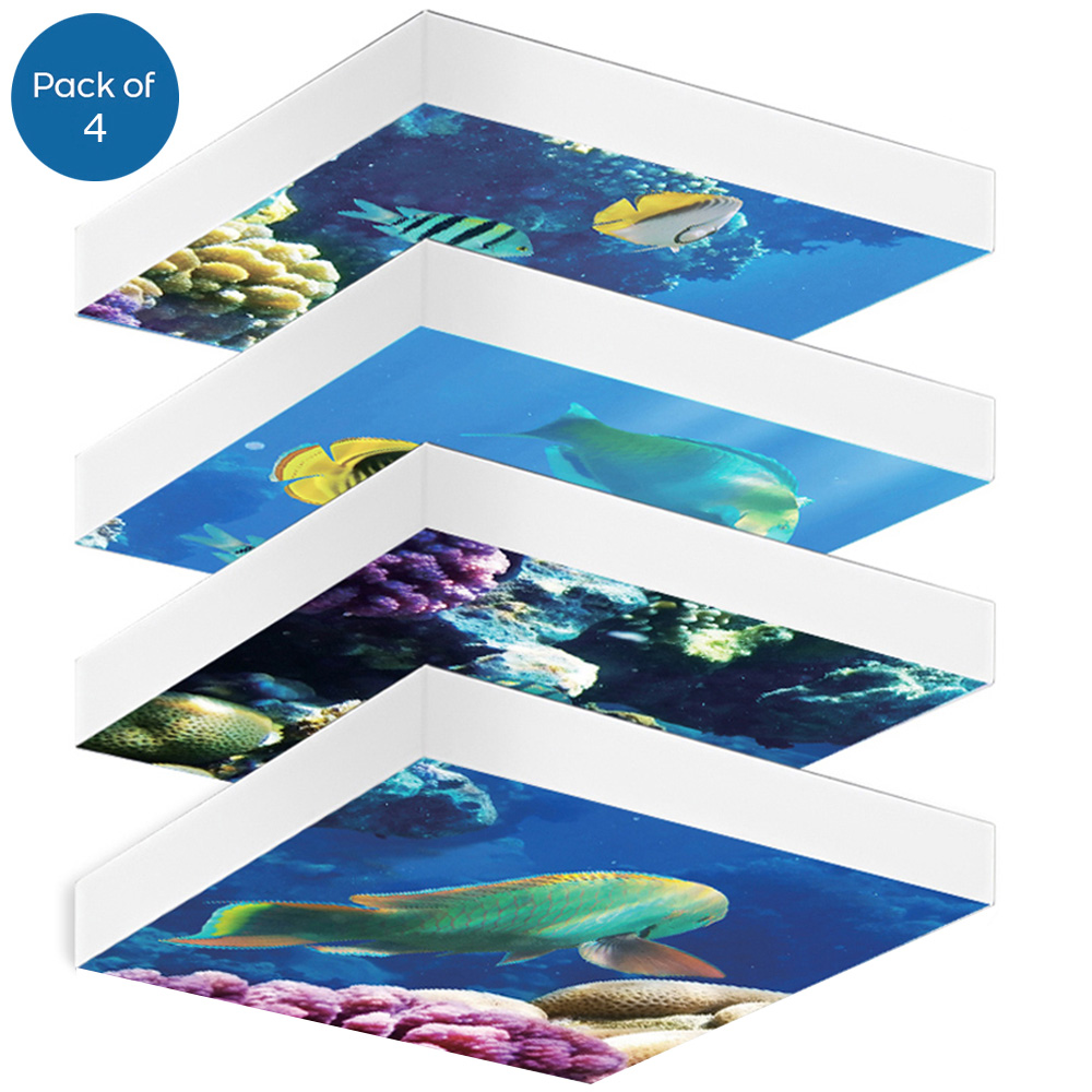 ENER-J 4 Piece 40W 2D Ocean Marine Ceiling Light Set 600 x 600mm Image 1