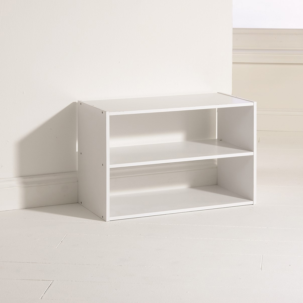 Polar Two Shelf Cube - White Image 3