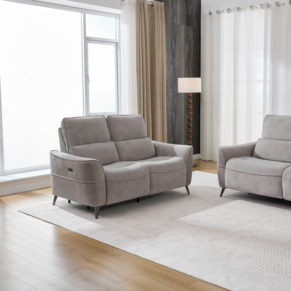Astoria 2 Seater Oyster Recliner Sofa Image 7