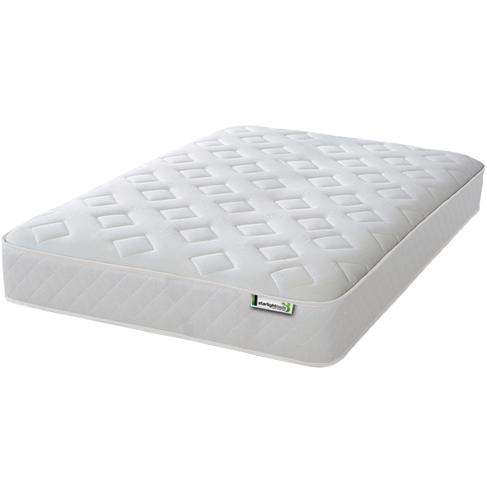 Starlight Beds Jump n Tac Small Double White Memory Foam with Spring Mattress Image 1