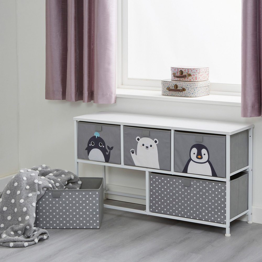 Liberty House Toys Kids Arctic 5 Drawer Storage Chest Image 8