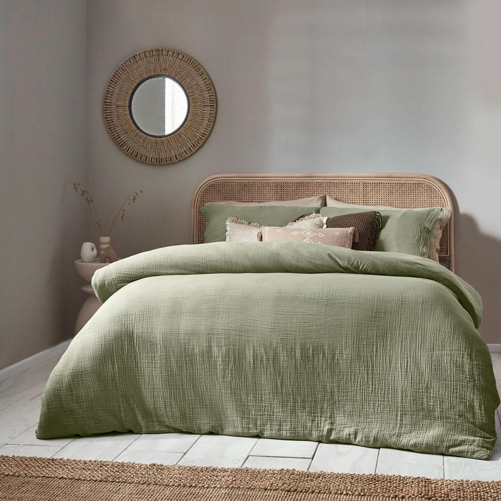 Yard Lark Double Eucalyptus Muslin Cotton Duvet Set Image 1