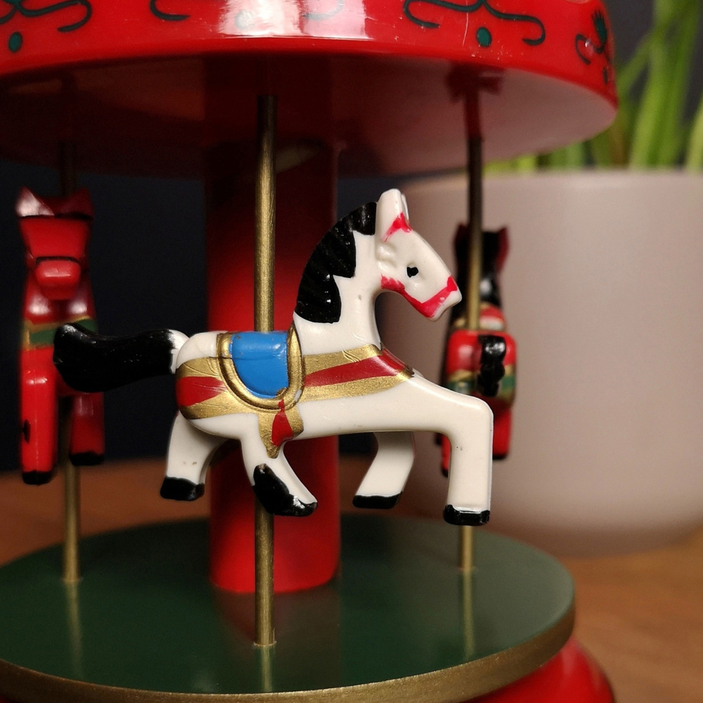 Samuel Alexander Wind Up Musical Carousel Christmas Decoration 18cm Image 3