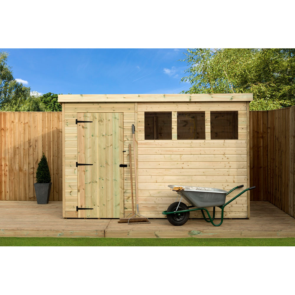 Empire Sheds 1500 10 x 7ft Tongue and Groove Pent Garden Shed Image 4