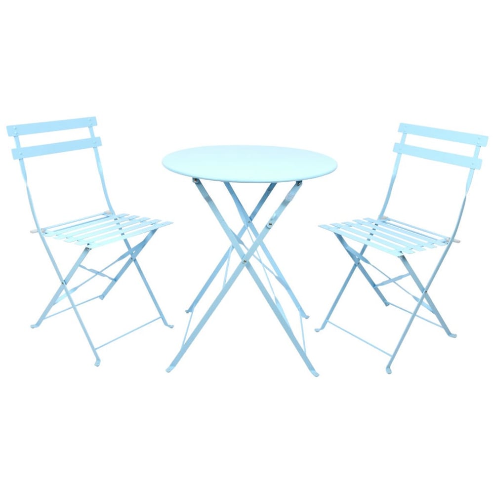 Fallen Fruits 3 Piece Blue Bistro Set Image 2