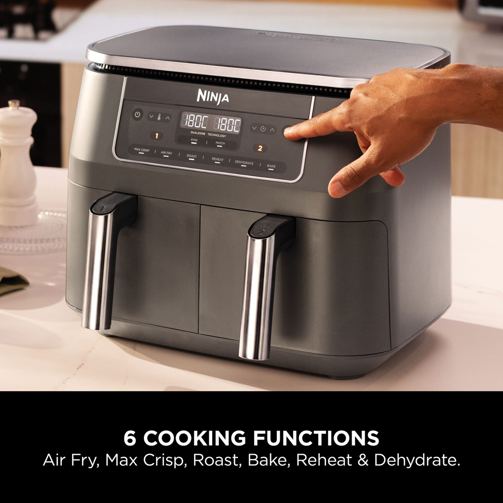 Ninja DZ300UK 6-in-1 Dual Zone Air Fryer 7.6L Image 8