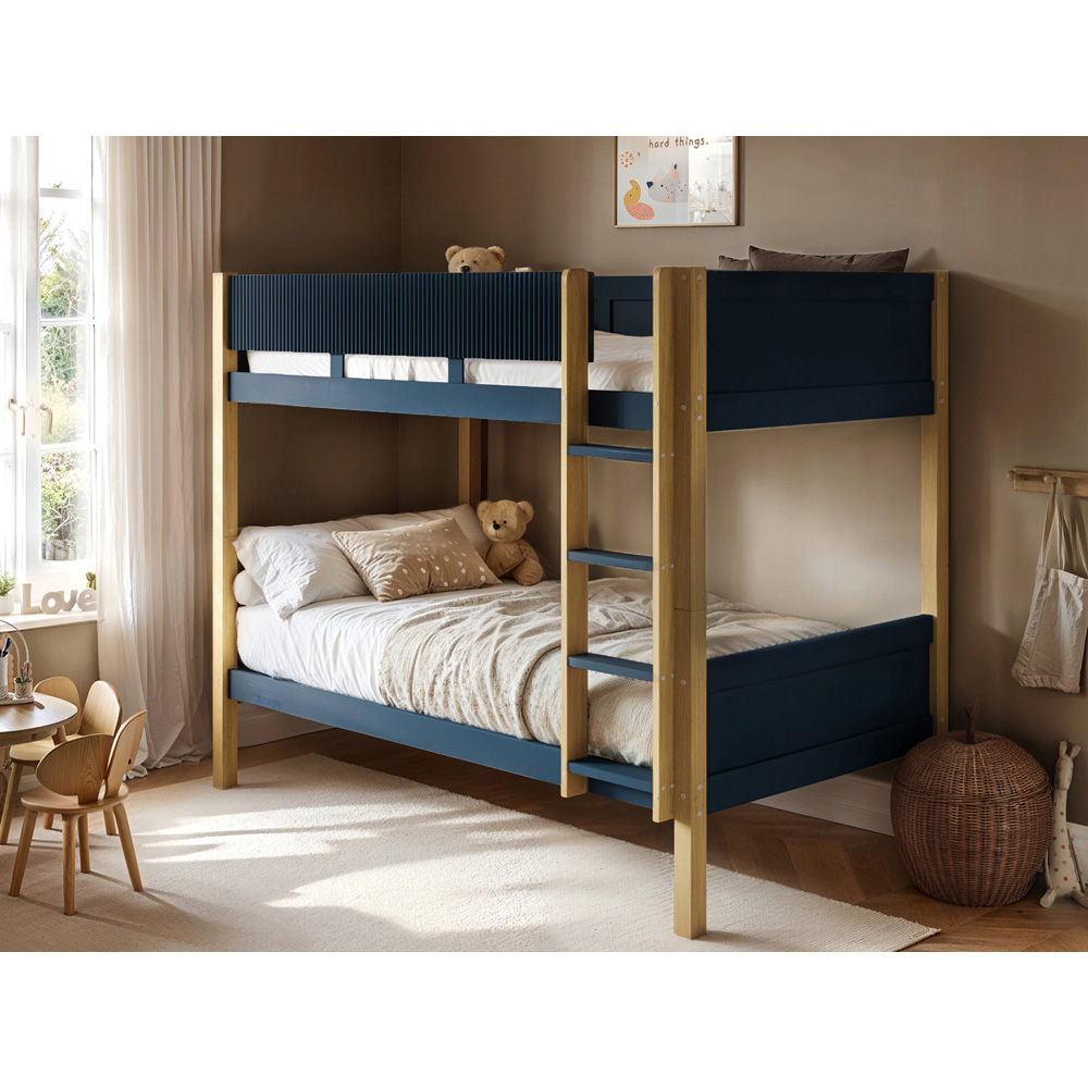 Flair Mateo Navy Ribbed Detachable Bunk Bed Image 5