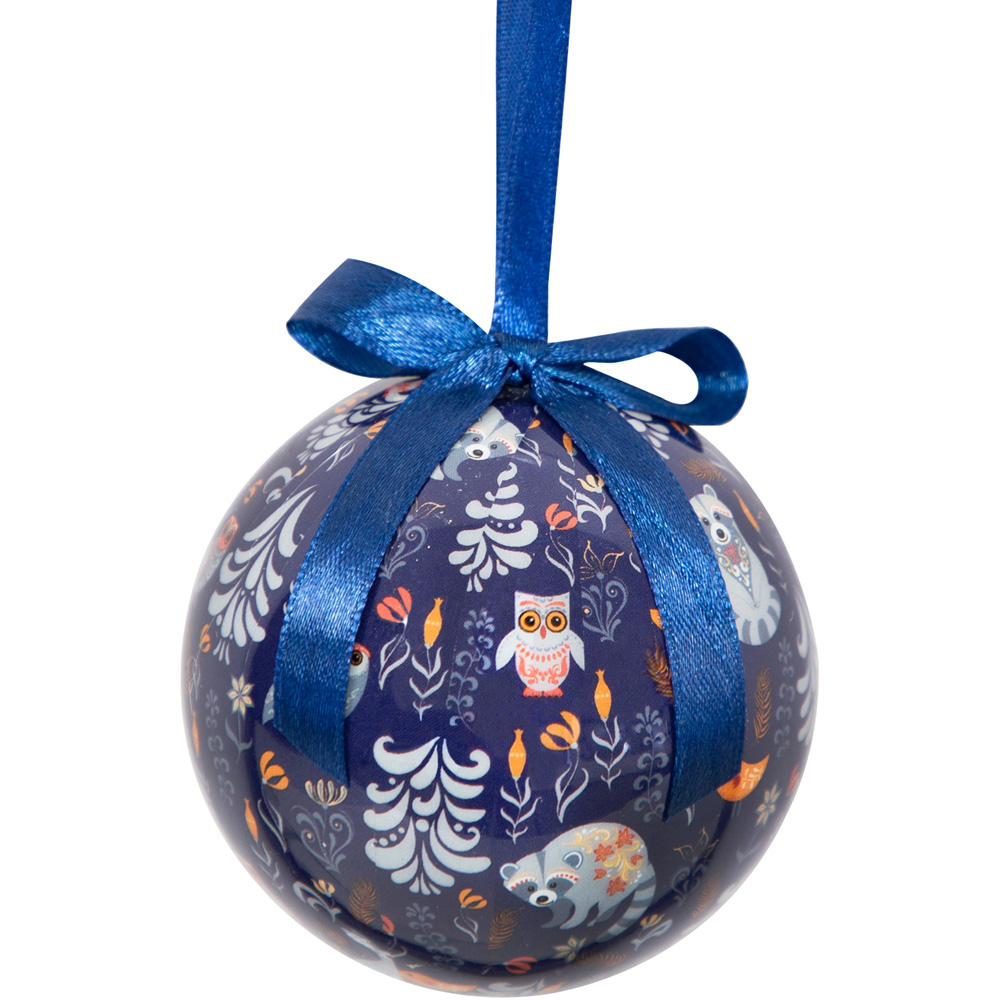 The Christmas Workshop Navy Blue Festival Bauble 14 Pack Image 3
