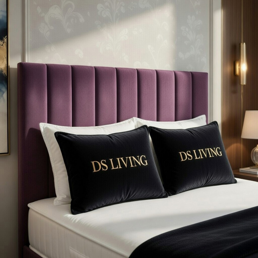 DS Living Aria King Size Pink Plush Ottoman Bed Image 3