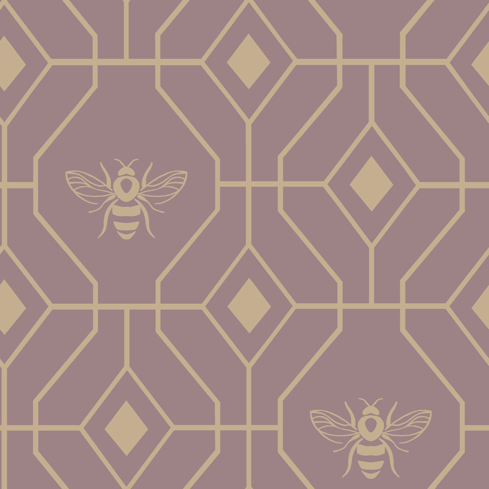 furn. Bee Deco Super King Blush Duvet Set Image 6