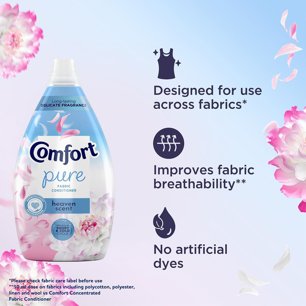 Comfort Pure Heaven Fabric Conditioner 86 Washes 1.26L 6 Pack Image 9