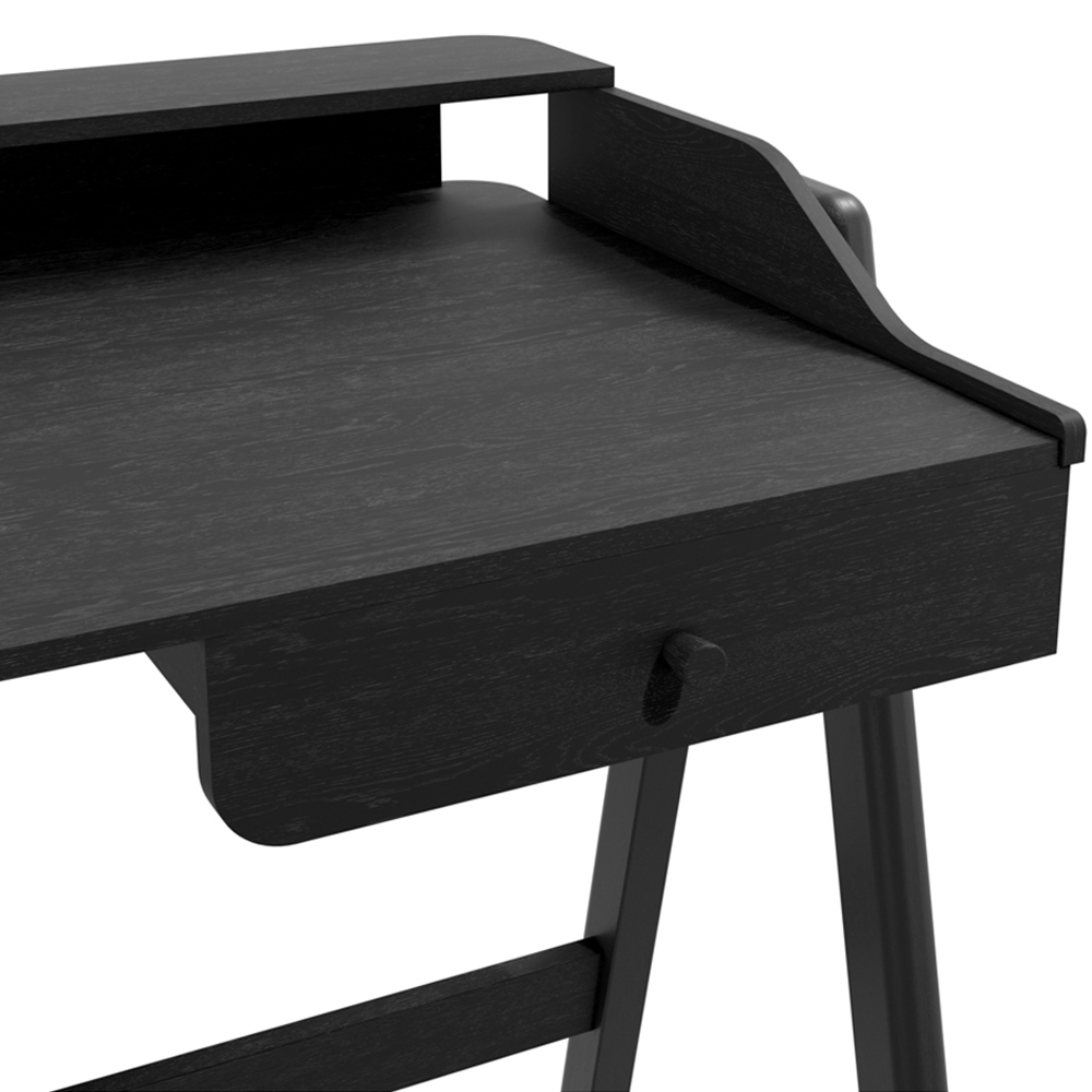 Lark Single Drawer Black Desk Image 5