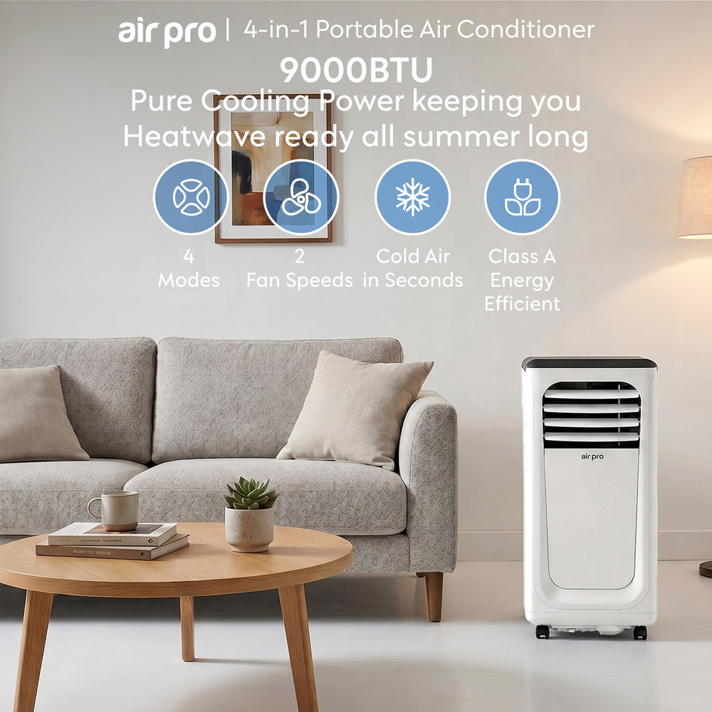 Air Pro 3-in-1 White Smart Wi-Fi Portable Air Conditioner 9000 BTU Image 3
