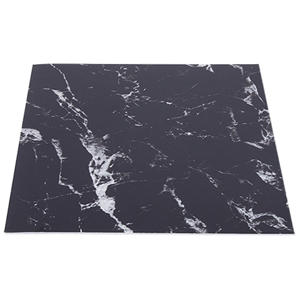 Living and Home Marble Patterned Neutral Grey PVC Self Adhesive Wall Sticker 10 Pack Image 4