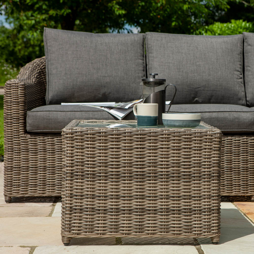 Rowlinson Bunbury 5 Seater Natural Rattan Weave Corner Sofa Set Image 6