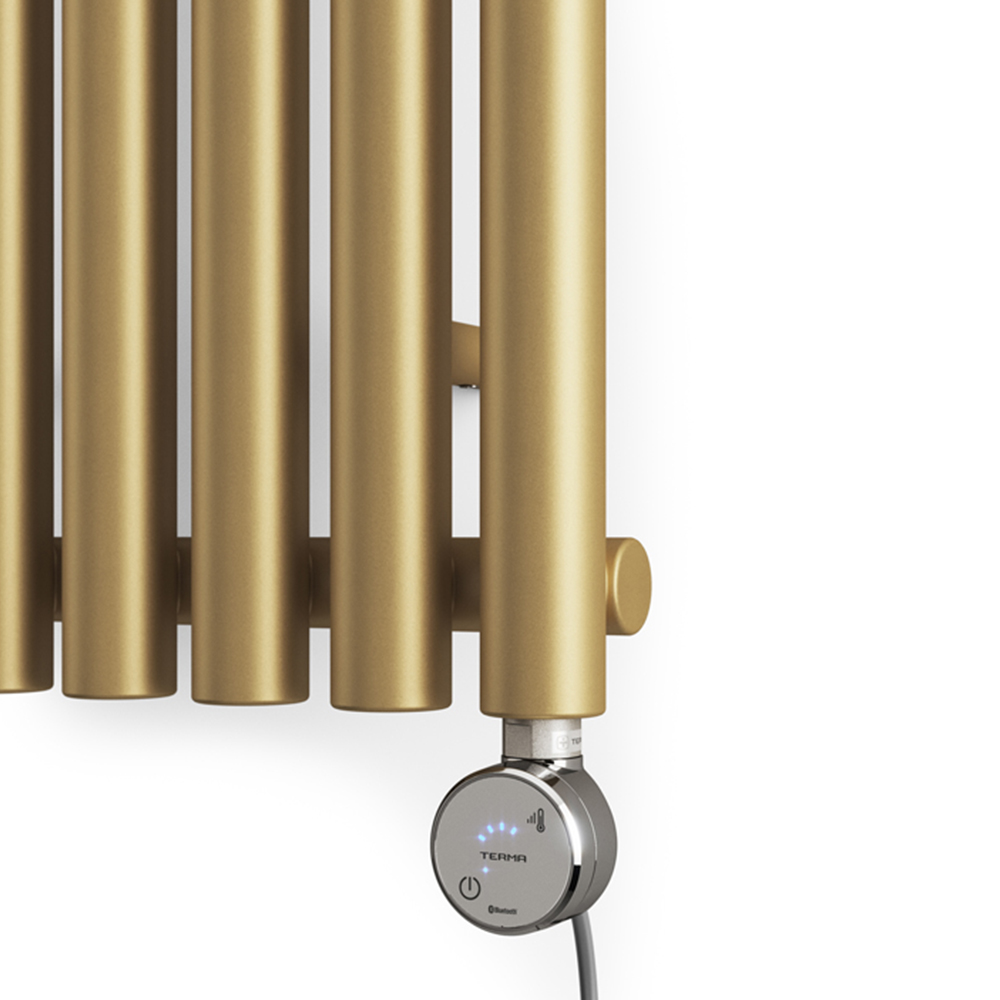 Terma Rolo Room Brass Electric Radiator Bluetooth 800W 1800 x 370mm Image 5