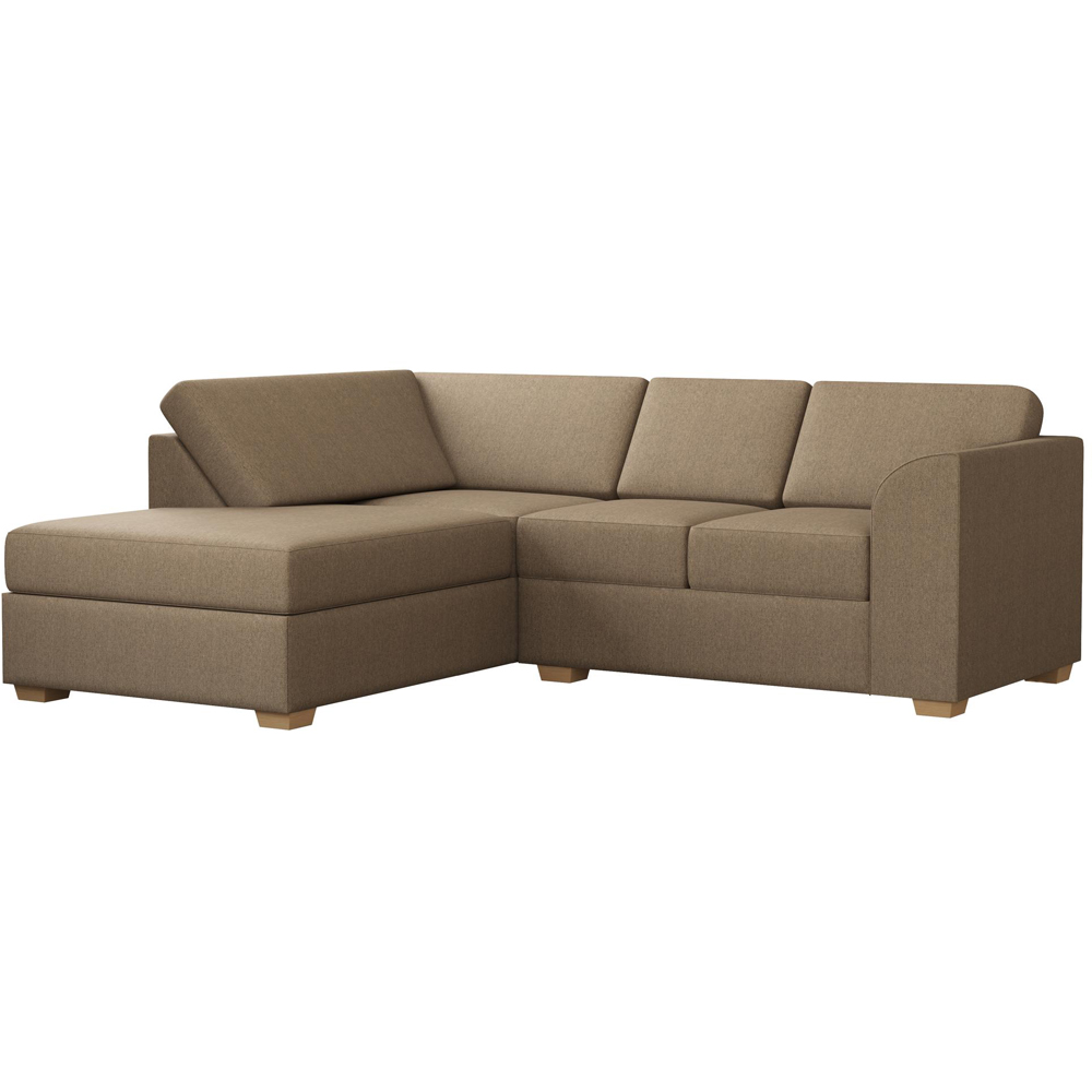 Modo 3 Seater Venice Nutmeg Left Hand Fixed Back L-Shape Corner Sofa Image 2