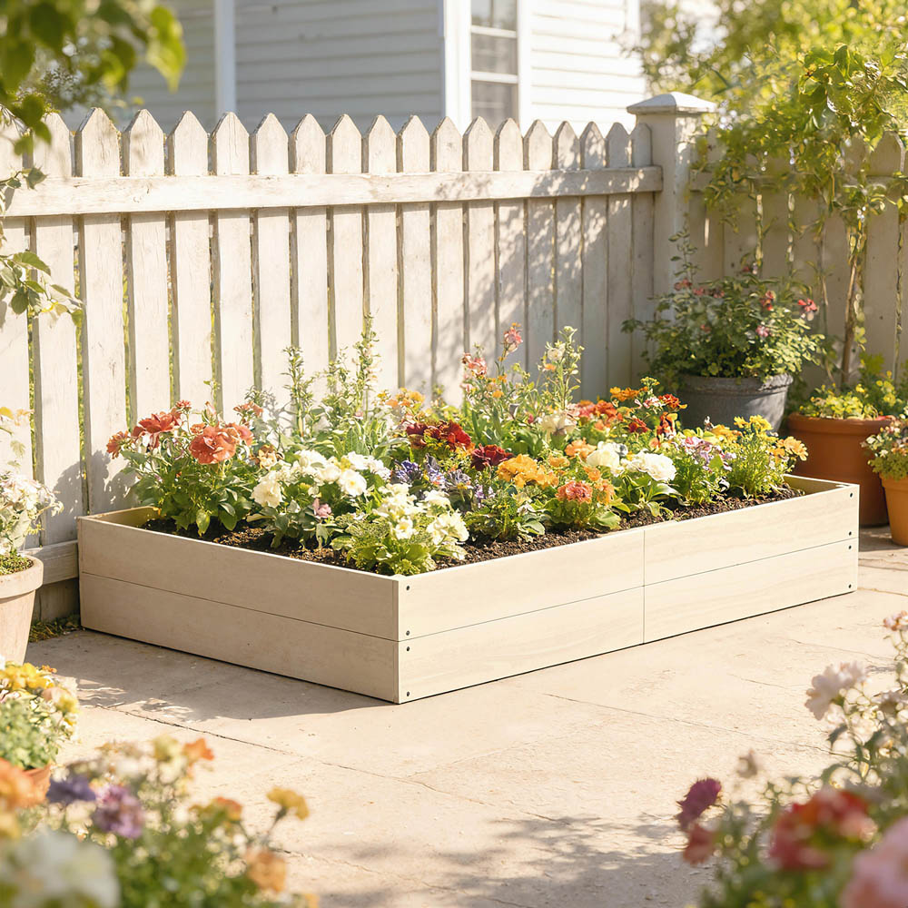 Outsunny 620L Wooden Raised Garden Bed Image 2