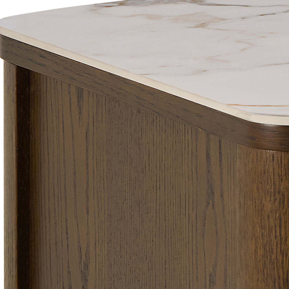 Florence Southampton 2 Door 2 Shelf Ceramic Cream TV Unit Image 6