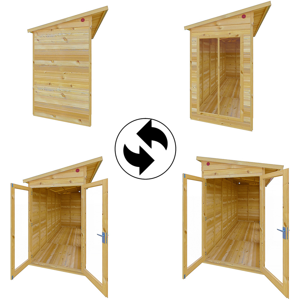 Shire Lela 16 x 6ft Double Door Summerhouse Image 5