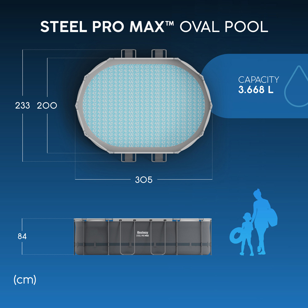 Bestway Steel Pro Max Oval Pool Set 10 x 6.7ft x 33 inch Image 8