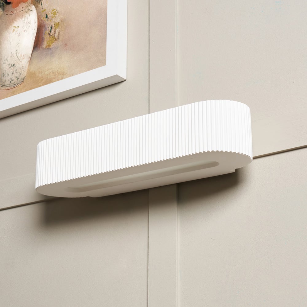 Inlight Peighton Paintable Plaster Up and Down Wall Light Image 6