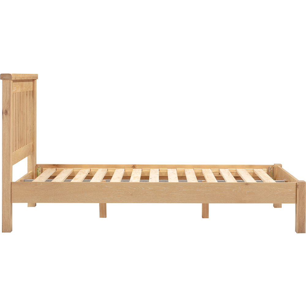 Seconique Windsor Double Natural Oak Low End Bed Frame Image 4