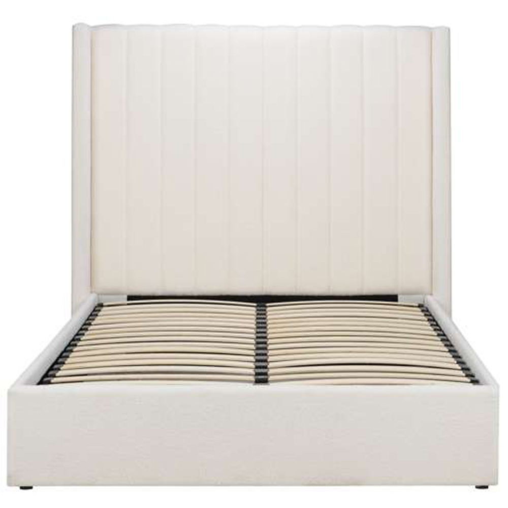 Birlea Maisey Small Double White Boucle Ottoman Bed Image 5