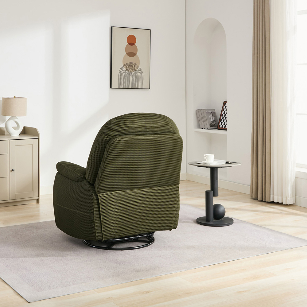 Milar Moss Green Reclining Chair with Phone Holder Image 5