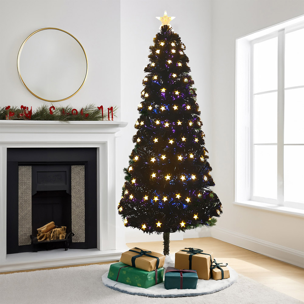 Noel Square Pre Lit LED Artificial Xmas Tree 4.9ft Image 2