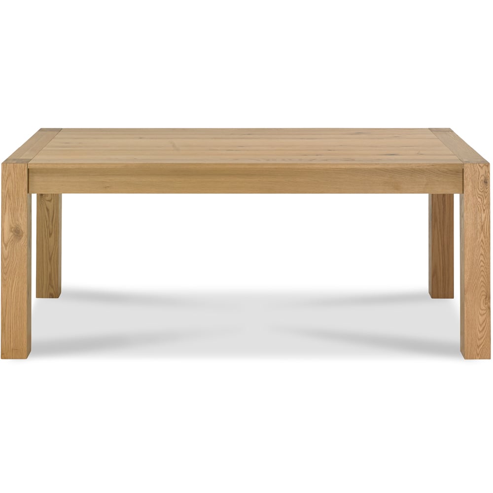 Bentley Designs Turin 8 Seater Light Oak Medium End Extending Table Image 3